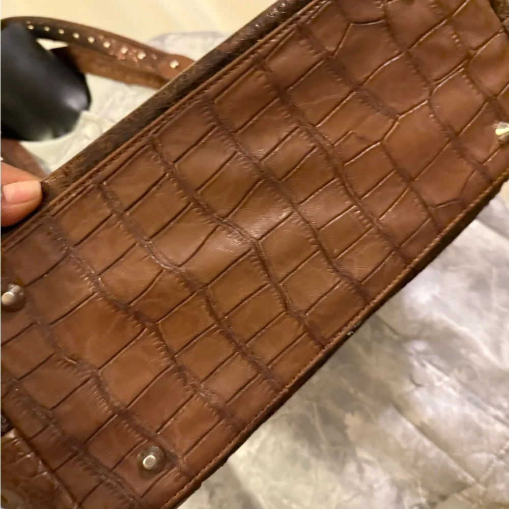 Blazin Roxx Brown Embossed Shoulder Bag - Picture 7 of 11
